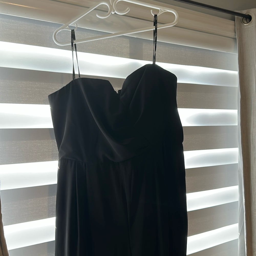 City Chic -Black strapless jumpsuit